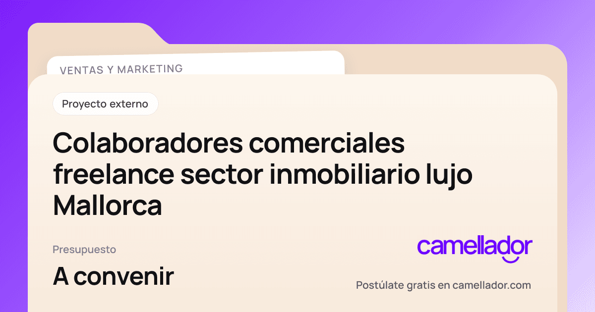 Vista previa del enlace con la marca de Camellador