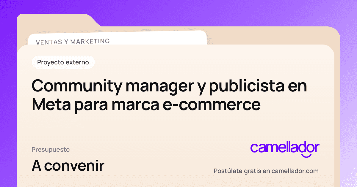 Vista previa del enlace con la marca de Camellador