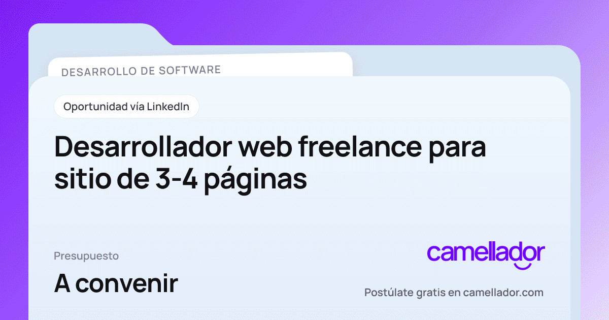 Vista previa del enlace con la marca de Camellador