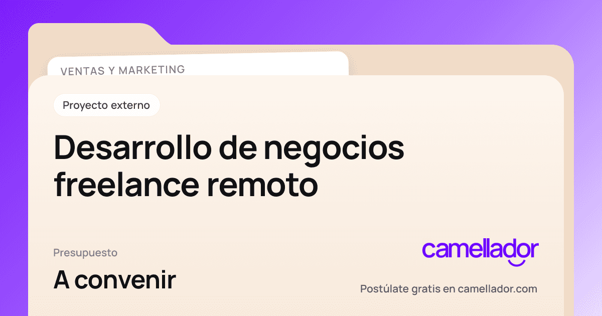 Vista previa del enlace con la marca de Camellador