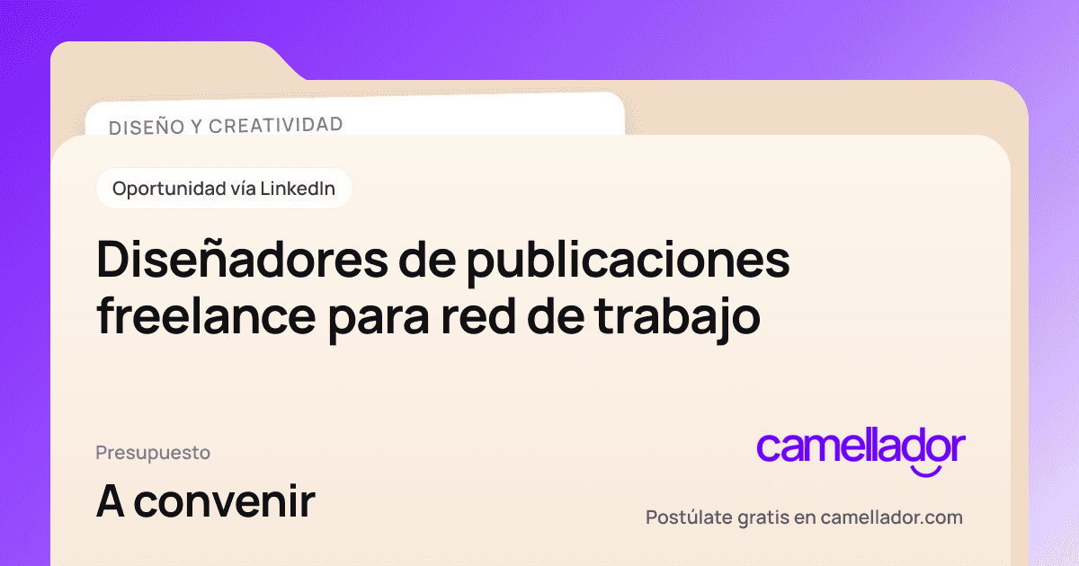 Vista previa del enlace con la marca de Camellador