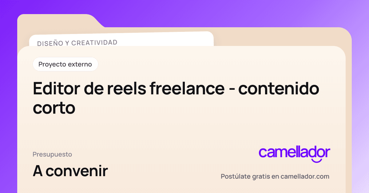 Vista previa del enlace con la marca de Camellador