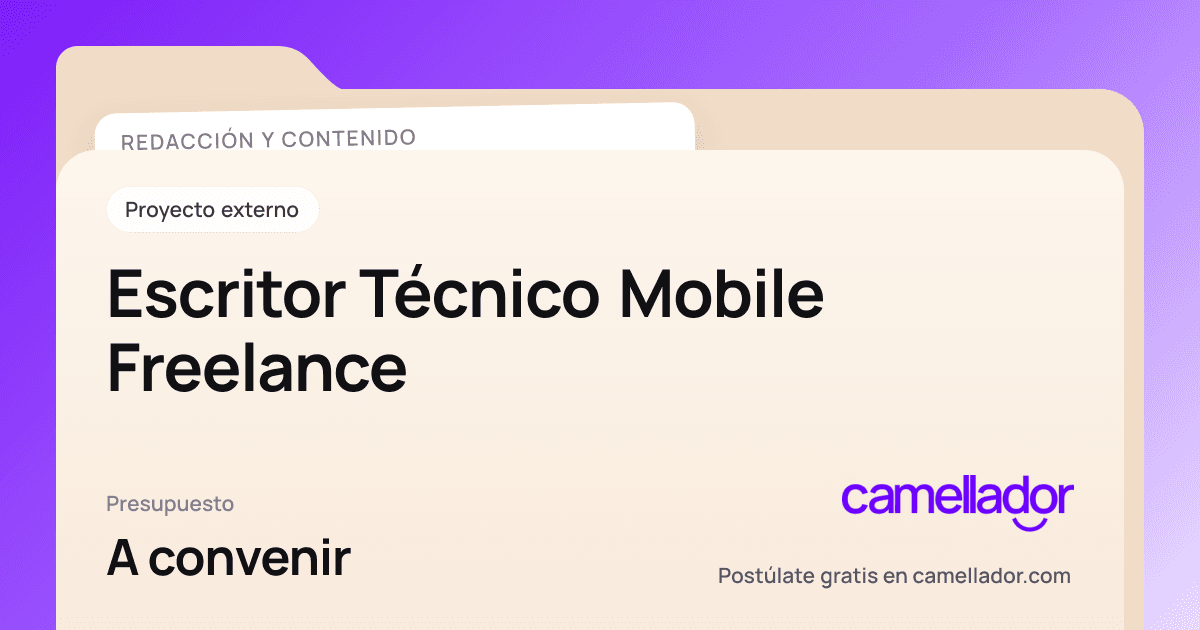 Vista previa del enlace con la marca de Camellador