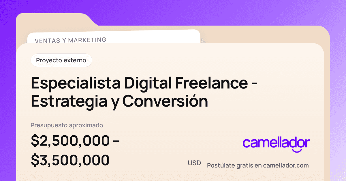 Vista previa del enlace con la marca de Camellador
