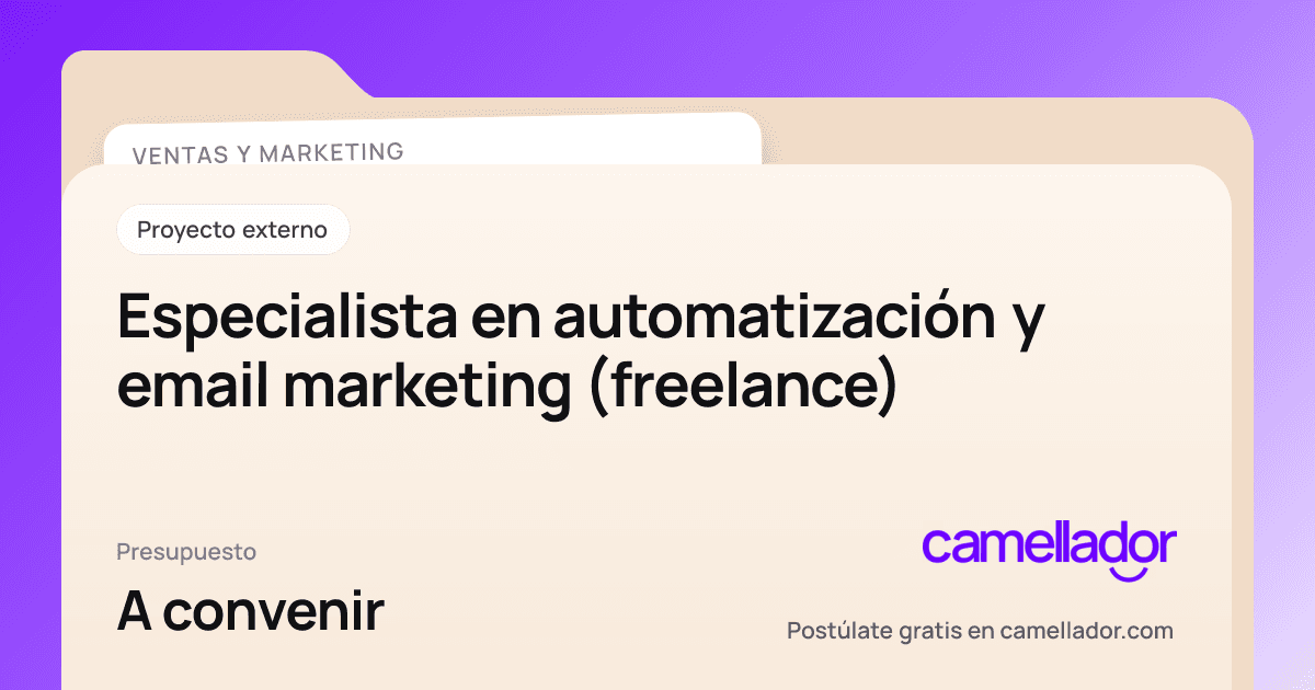 Vista previa del enlace con la marca de Camellador