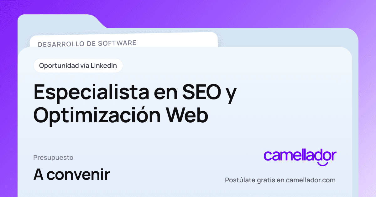 Vista previa del enlace con la marca de Camellador