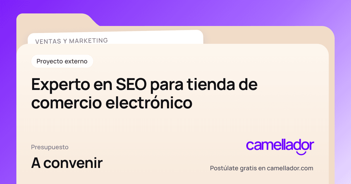 Vista previa del enlace con la marca de Camellador