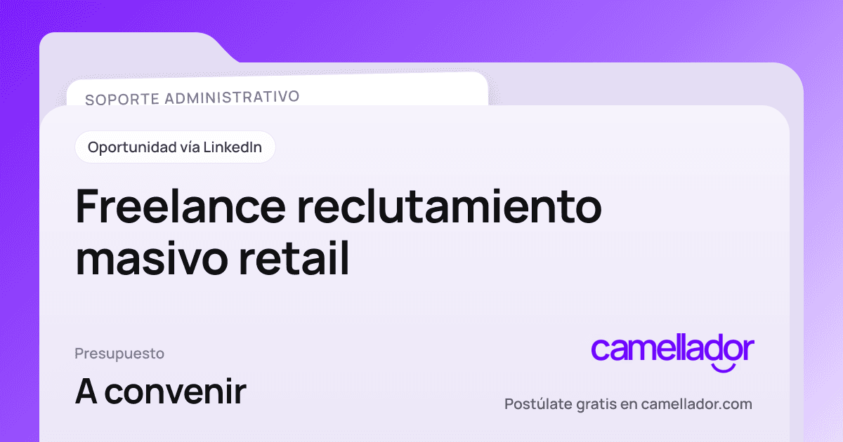 Vista previa del enlace con la marca de Camellador