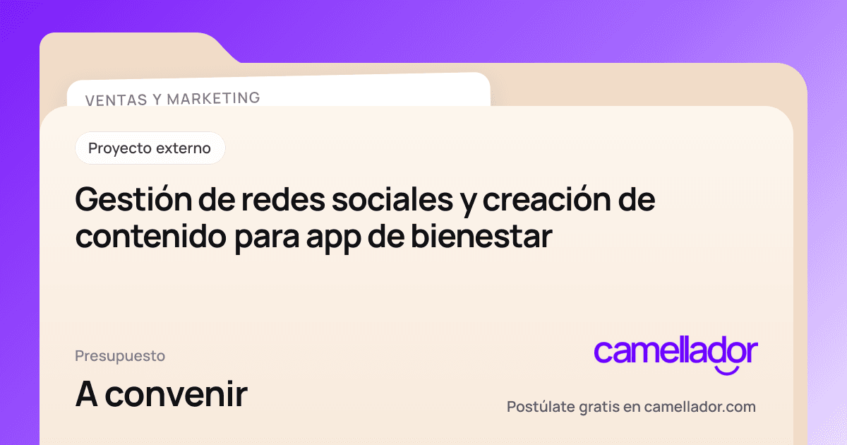 Vista previa del enlace con la marca de Camellador