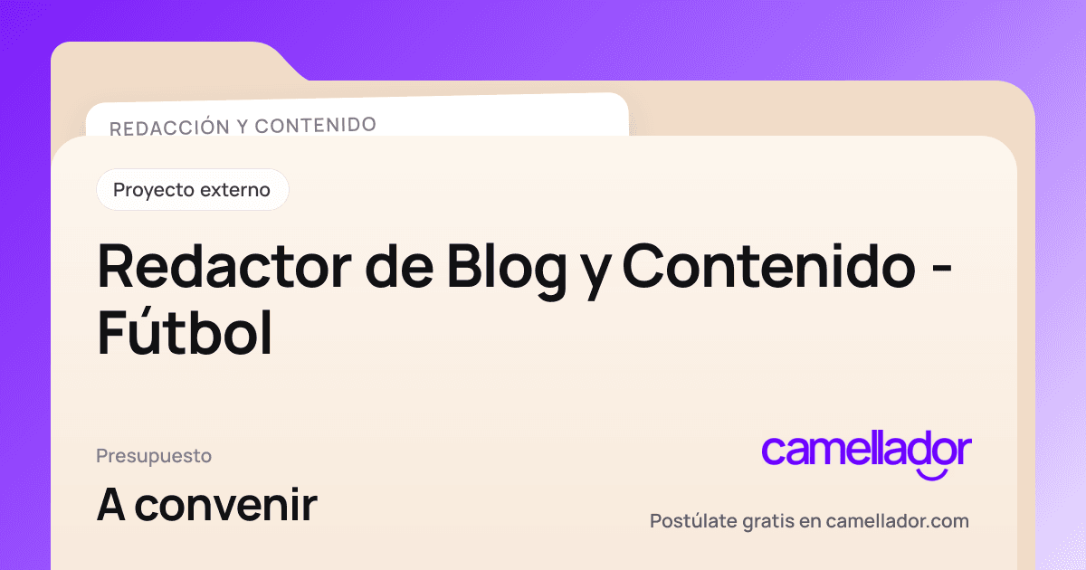 Vista previa del enlace con la marca de Camellador