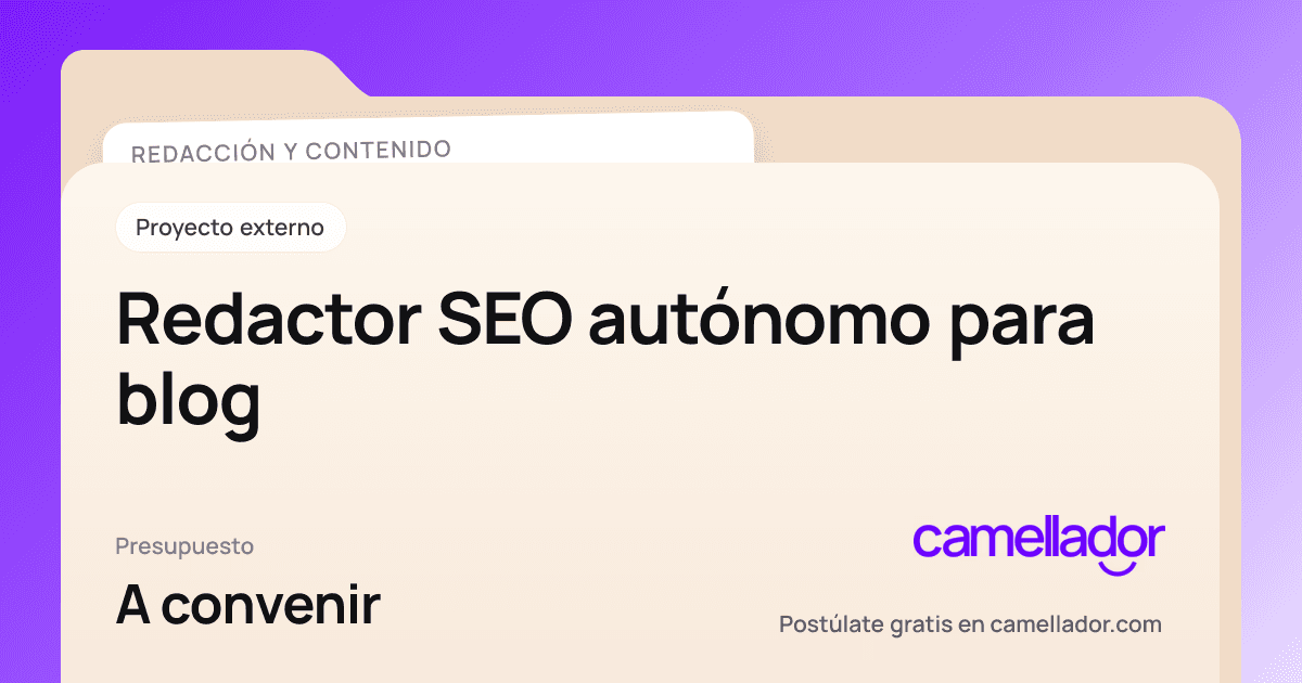 Vista previa del enlace con la marca de Camellador
