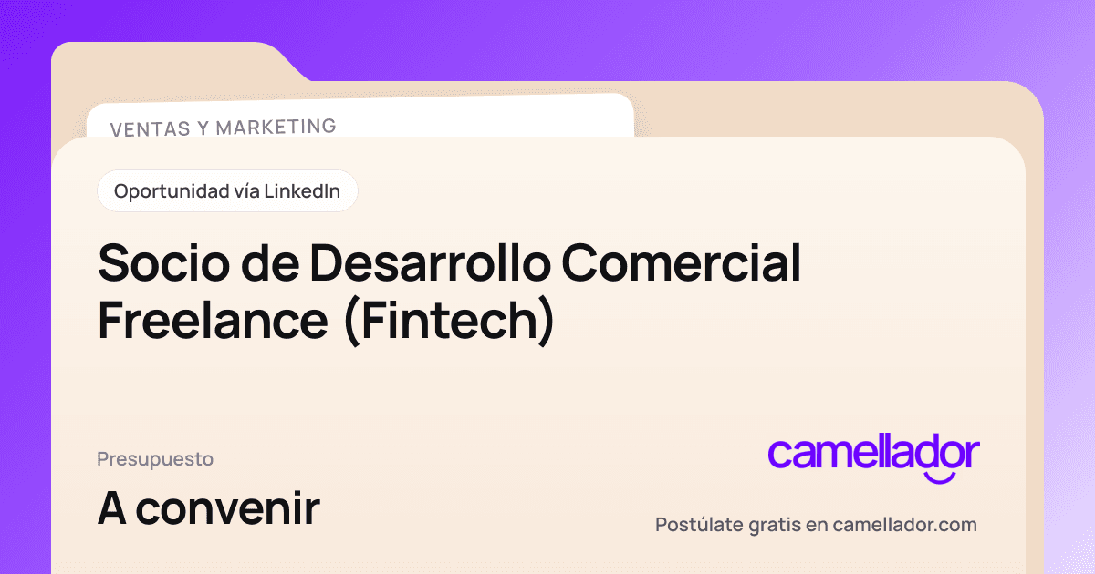 Vista previa del enlace con la marca de Camellador