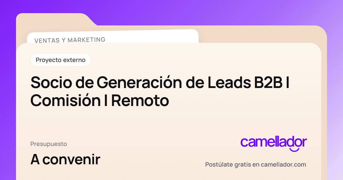 Vista previa del enlace con la marca de Camellador