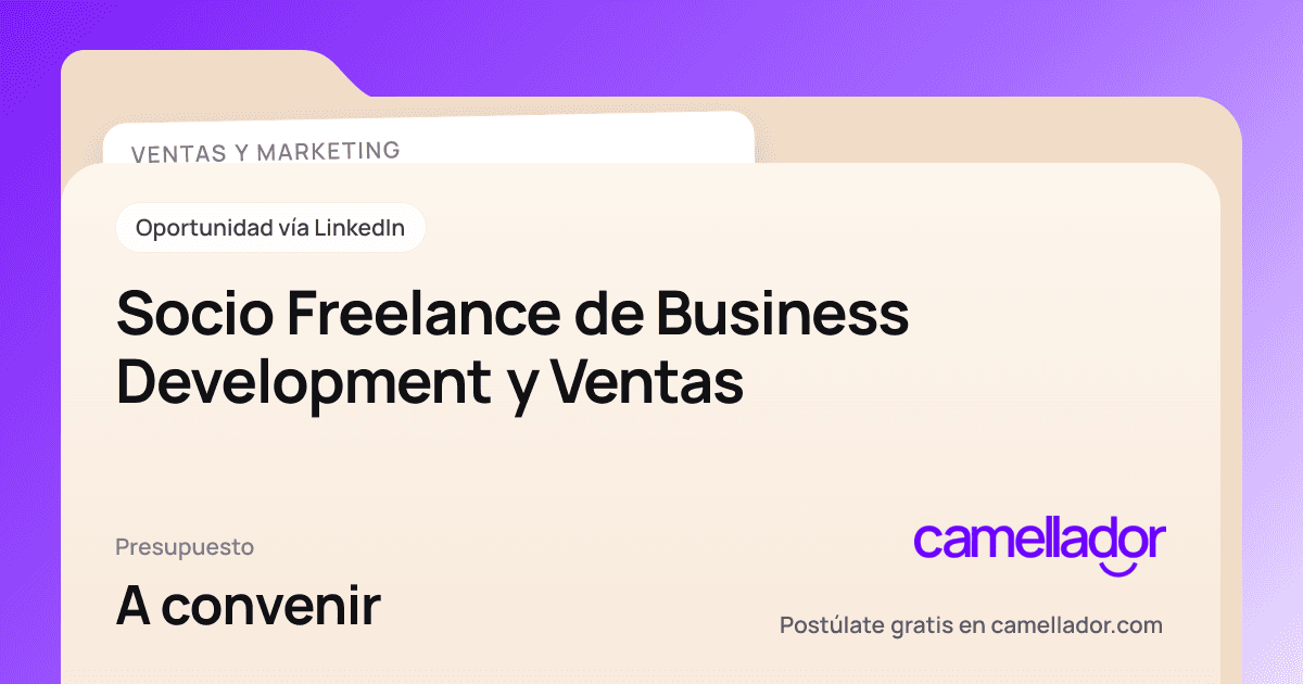 Vista previa del enlace con la marca de Camellador